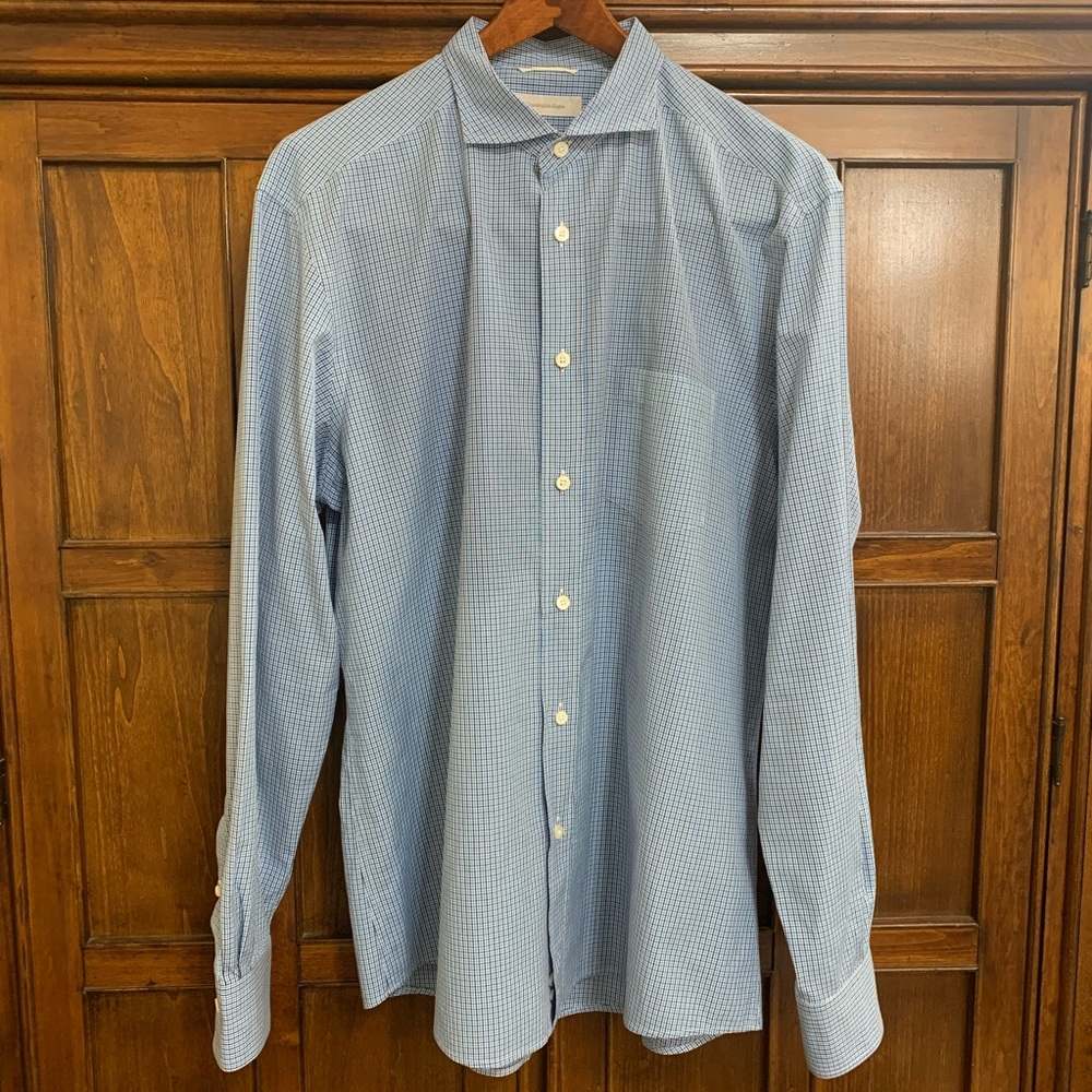 Ermenegildo Zegna Long Sleeve Dress Shirt (XL)